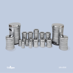 سرویس آشپزخانه 18 پارچه کمرباریک خطی نقره ای استیل یونیک کد UN-4591
