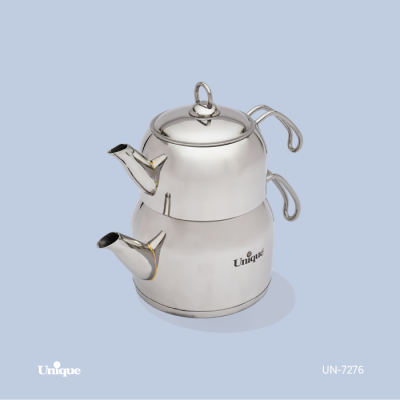 کتری قوری 2.5 لیتر استیل لوله دار یونیک کد UN-7276