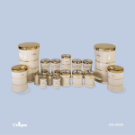 سرویس آشپزخانه 18کمرباریک خطی کرم طلا یونیک کد UN-4599