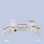 سرویس آشپزخانه 16 پارچه سفید سنباده ای درب چوبی یونیک کد UN-8003